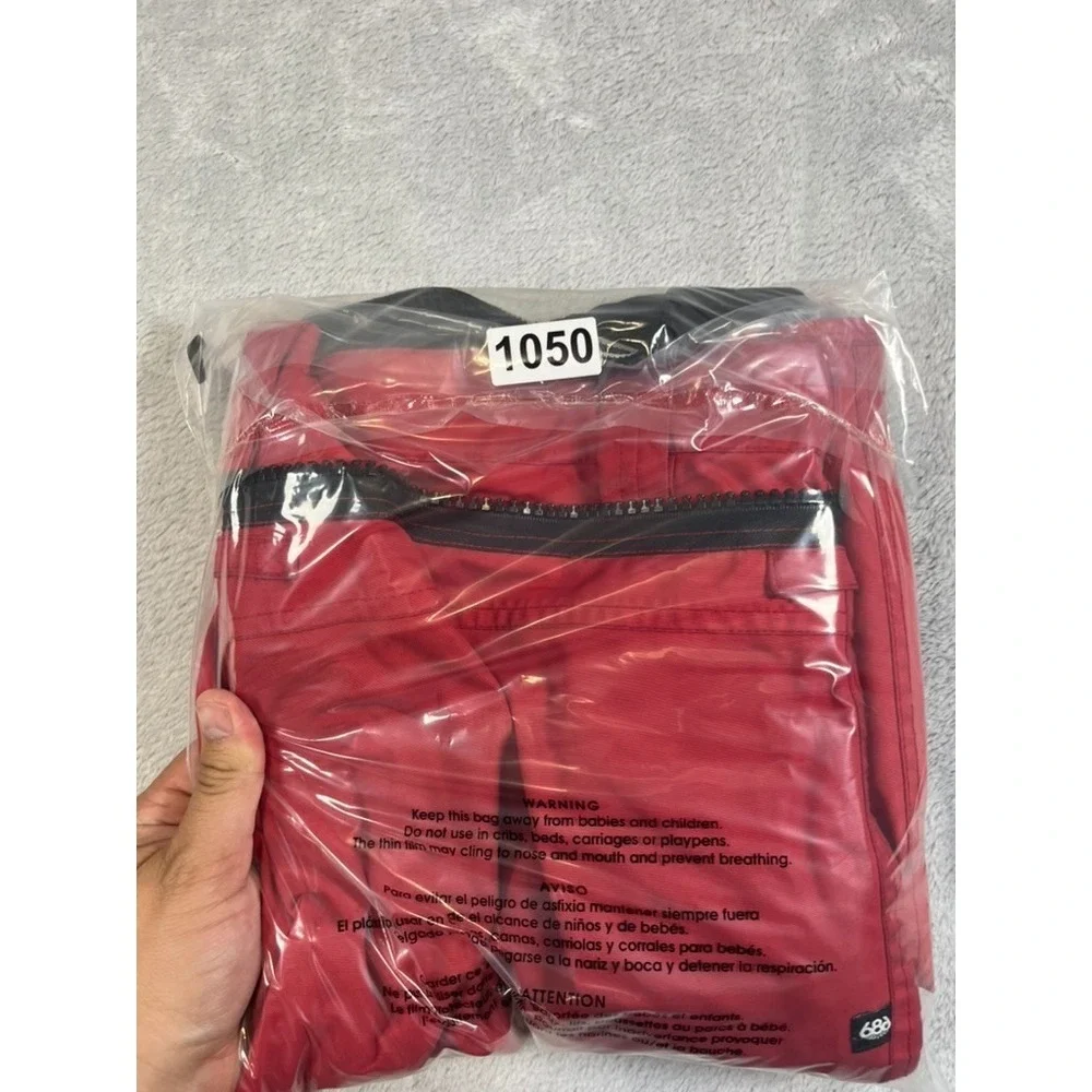 686 Snow Pants Mens Medium Red Mannual Standard Snowboard Ski Waterproof Boot